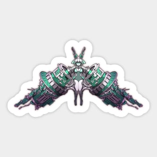 Girl of Rorschach Ink Blot 5 Sticker